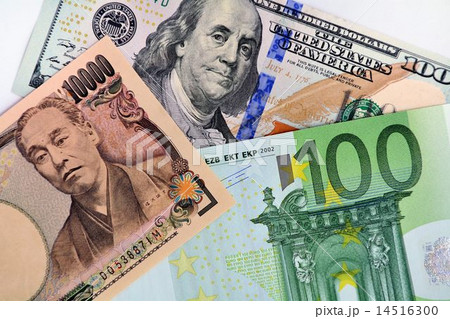 基軸通貨のお札イメージ 米・日・欧 基軸通貨のお札イメージ 米・日・欧 14516300