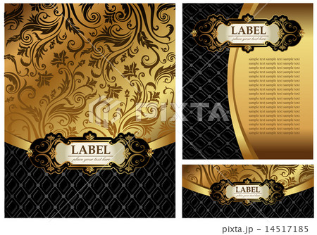 Ornate golden menu cover, Ornate golden menu cover, 14517185