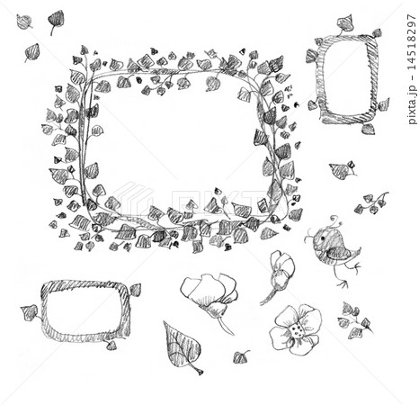 Hand drawn floral elements. 14518297