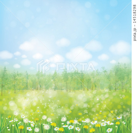 Vector spring  background. 14518298