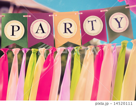 Colourful party swag banner 14520111