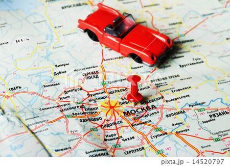 Moscow , Russia map car Moscow , Russia map car 14520797