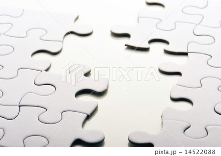 真っ白なジグソーパズルの写真素材 1452