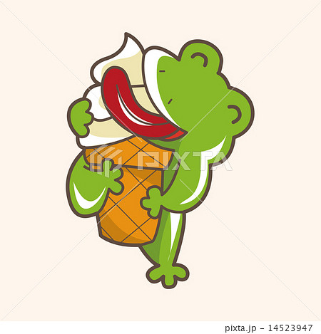 animal frog summer cartoon theme elements 14523947
