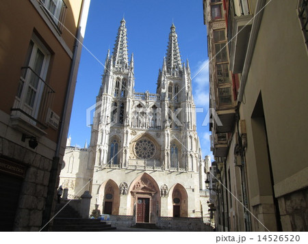 世界遺産 ブルゴス大聖堂 スペインの写真素材