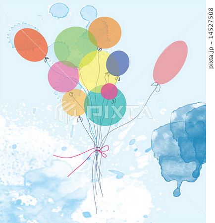 Holiday template with balloons  14527508