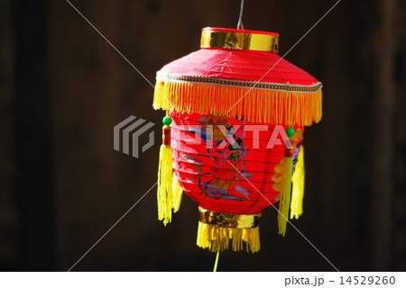 red fringed Chinese lantern 14529260