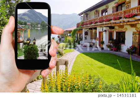 tourist photographs of Schliersee lake in Bavaria 14531181