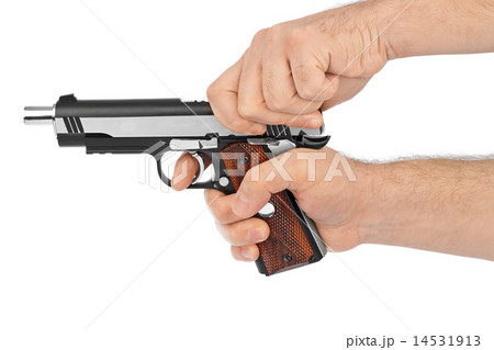 Hand with pistol 14531913