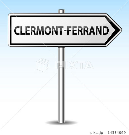 Vector clermont-ferrand directional sign Vector clermont-ferrand directional sign 14534069