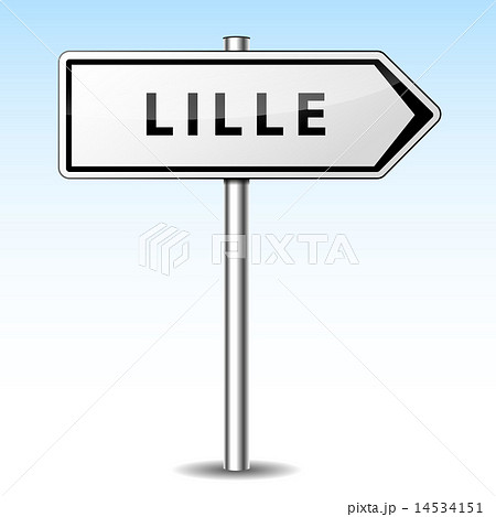 Vector lille directional sign 14534151