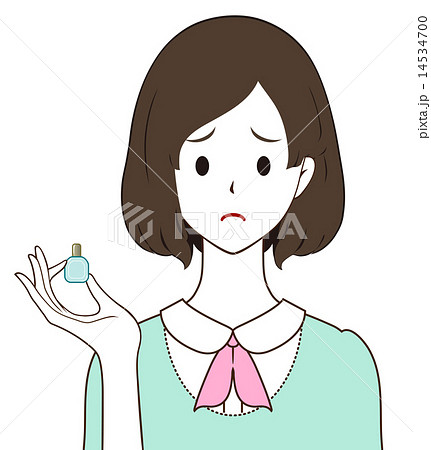 女性　目薬　困り顔 14534700