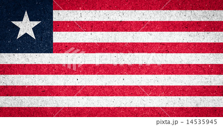 Liberia flag on paper background 14535945