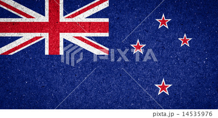 New Zealand flag on paper background 14535976