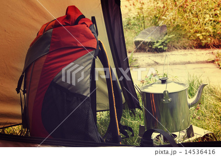 Backpack and kettle 14536416