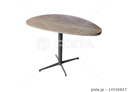 Round wood table isolated on white background Round wood table isolated on white background 14536837
