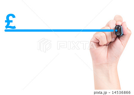 Right hand with blue marker drawing a line Right hand with blue marker drawing a line 14536866