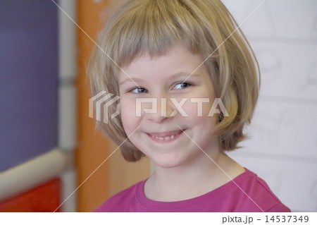 Portrait of girl with blue eyes 14537349