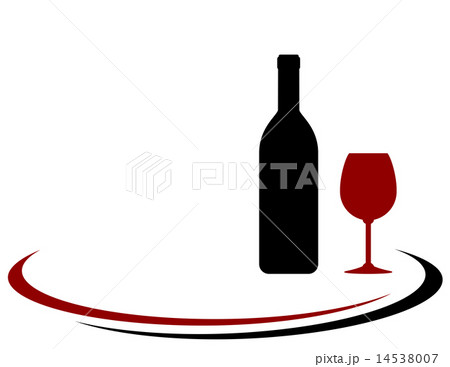 red wine bottle and glass background 14538007