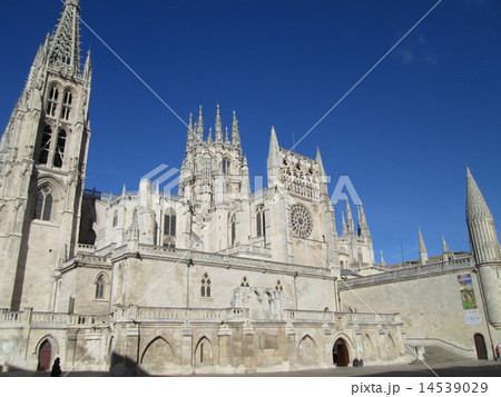 世界遺産 ブルゴス大聖堂 スペインの写真素材