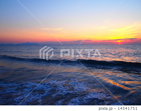 東シナ海の夕焼け2 東シナ海の夕焼け2 14541751