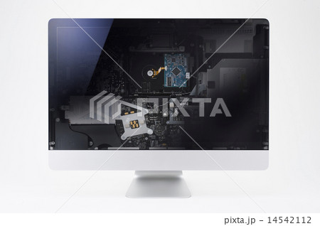 中身が透けているパソコン 14542112