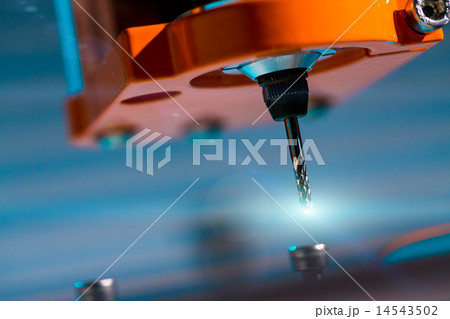 Diamond milling cutter on CNC machine Diamond milling cutter on CNC machine 14543502