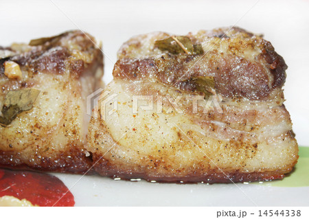 big piece of meat on the plate big piece of meat on the plate 14544338