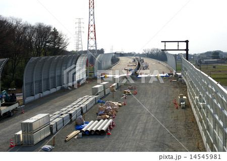 圏央道桶川市日出谷地区建設中 2015年3月 14545981