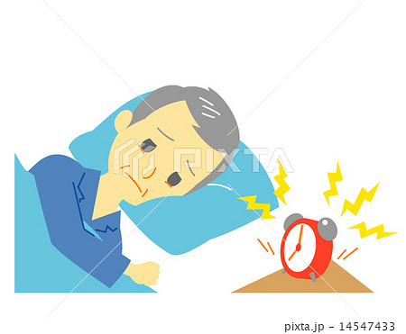 朝寝坊　おじいさん 14547433