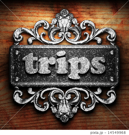 trips word of iron on wooden background trips word of iron on wooden background 14549968