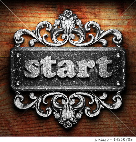 start word of iron on wooden background start word of iron on wooden background 14550708