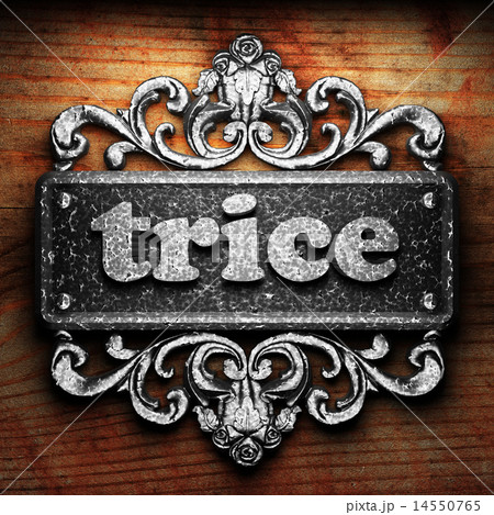 trice word of iron on wooden background trice word of iron on wooden background 14550765