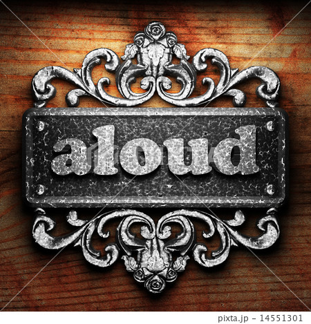 aloud word of iron on wooden background aloud word of iron on wooden background 14551301