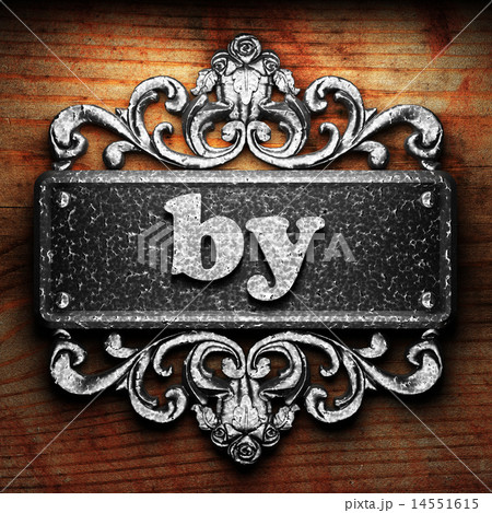 by word of iron on wooden background 14551615
