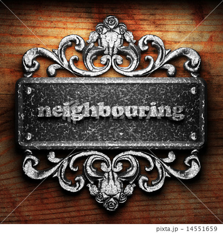 neighbouring word of iron on wooden background neighbouring word of iron on wooden background 14551659