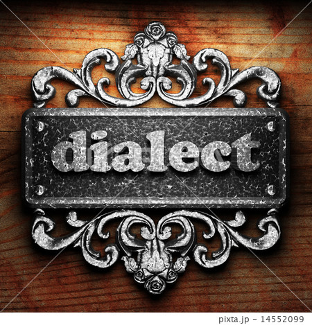 dialect word of iron on wooden background dialect word of iron on wooden background 14552099