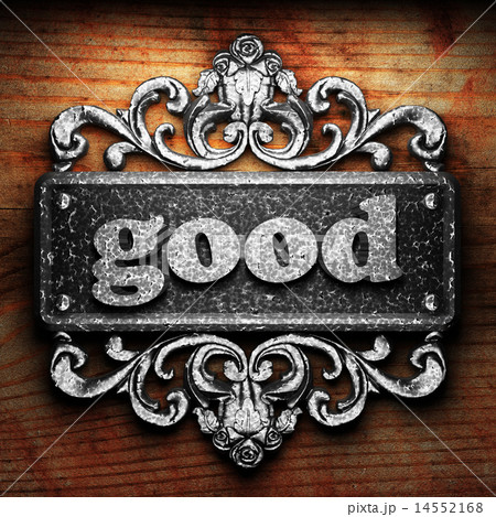 good word of iron on wooden background 14552168