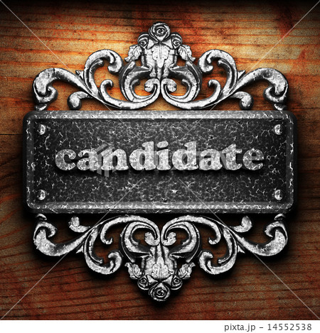 candidate word of iron on wooden background candidate word of iron on wooden background 14552538