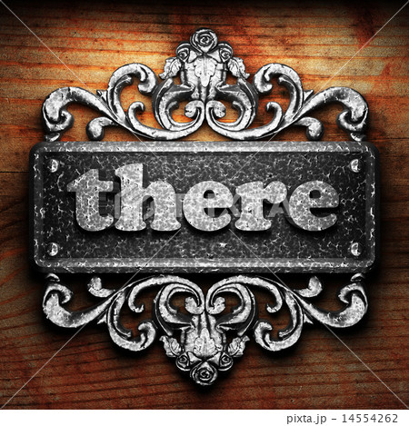 there word of iron on wooden background there word of iron on wooden background 14554262