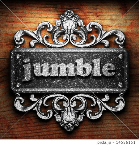jumble word of iron on wooden background jumble word of iron on wooden background 14556151