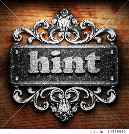hint word of iron on wooden background hint word of iron on wooden background 14556950