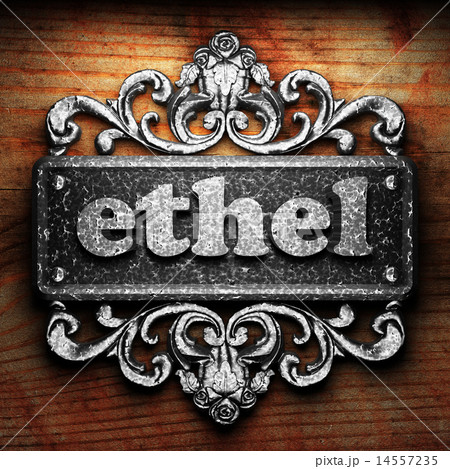 ethel word of iron on wooden background ethel word of iron on wooden background 14557235