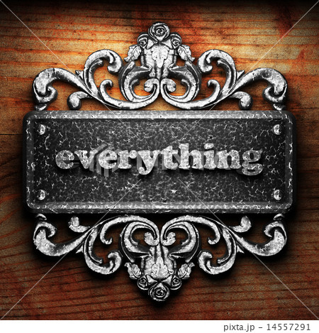 everything word of iron on wooden background everything word of iron on wooden background 14557291
