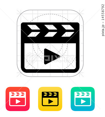 Clapper board icon. 14558792
