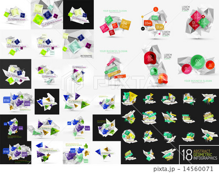 Infographic geometric layouts 14560071