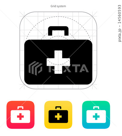 Doctor suitcase icon. Vector illustration. Doctor suitcase icon. Vector illustration. 14560593