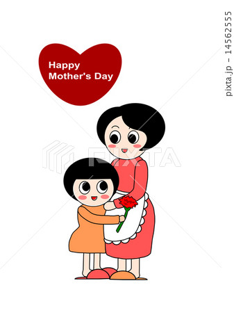 母の日 ハート 抱きしめる 14562555