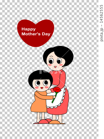 母の日 ハート 抱きしめる 14562555