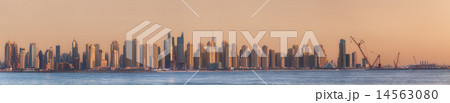 The beauty panorama of Dubai marina. UAE 14563080